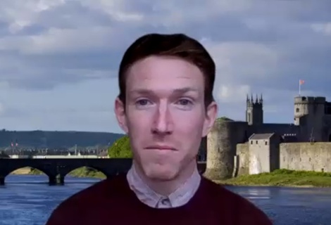 Bishop Brendan in conversation with Seamus Hickey