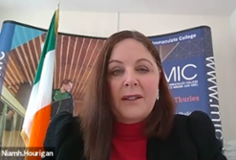 Bishop Brendan in Conversation with Professor Niamh Hourigan